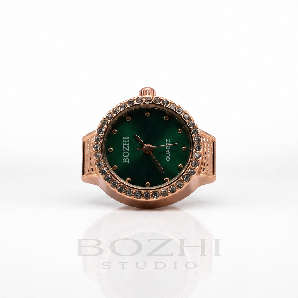 BOZHI Gryning – Minimalistisk Watch Ring i Rostfritt Stål