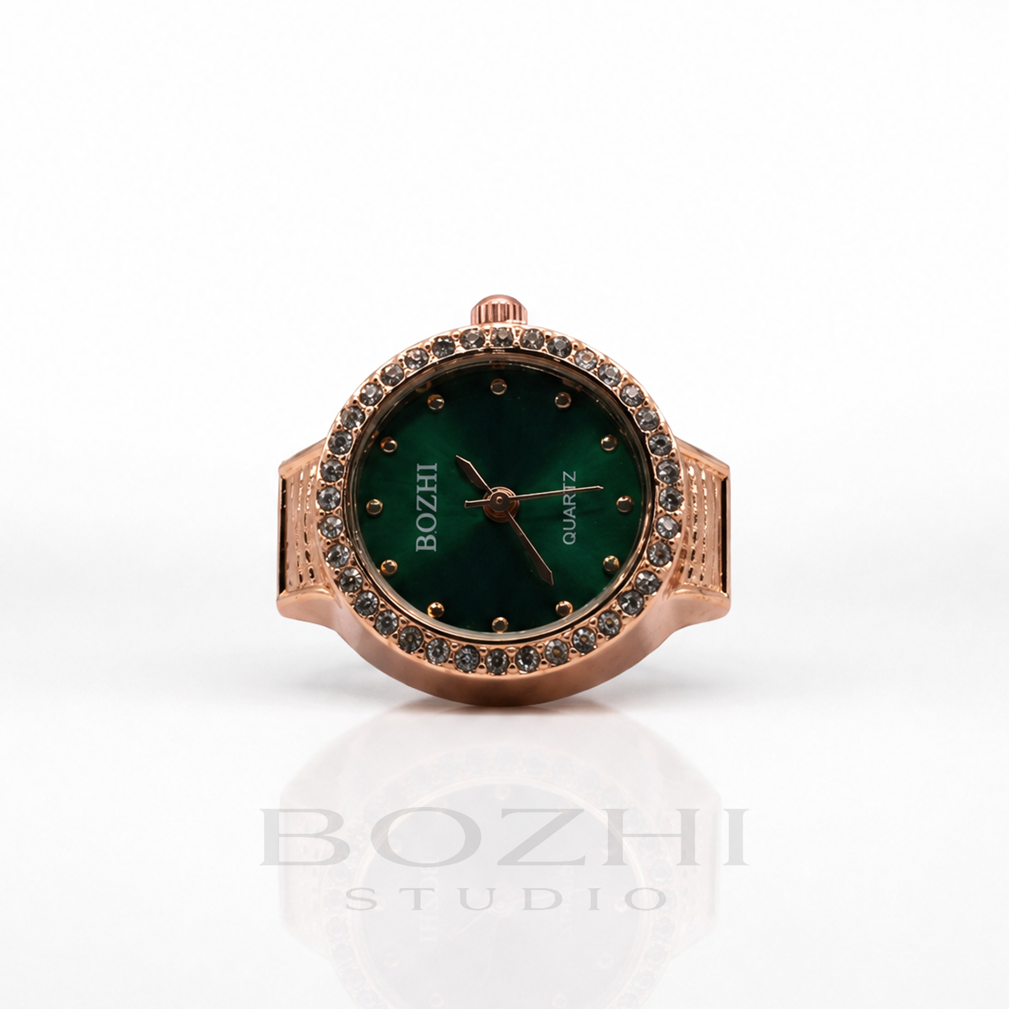 BOZHI Gryning – Minimalistisk Watch Ring i Rostfritt Stål