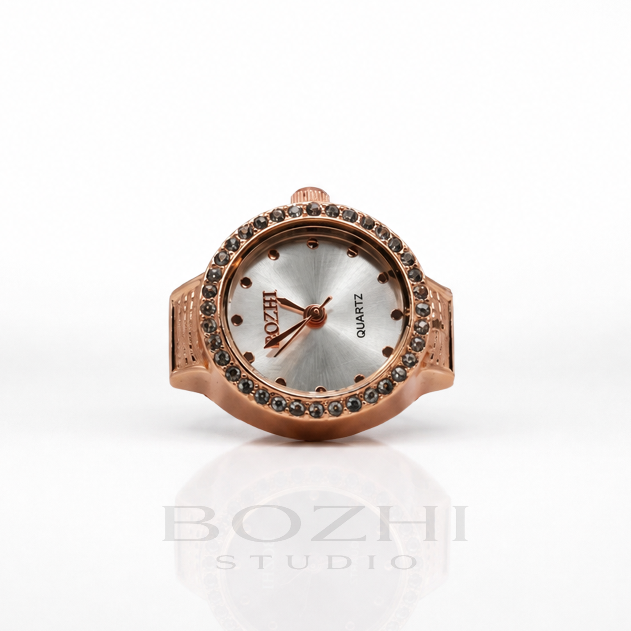 BOZHI Gryning – Minimalistisk Watch Ring i Rostfritt Stål