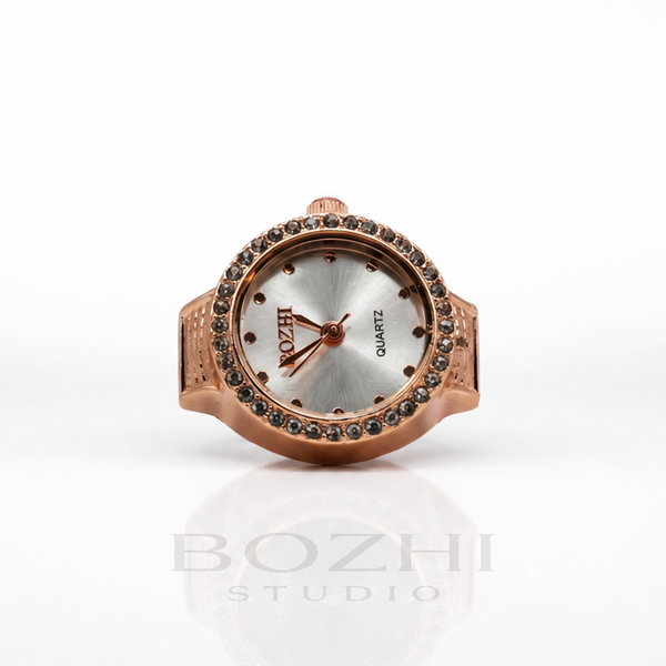 BOZHI Gryning – Minimalistisk Watch Ring i Rostfritt Stål