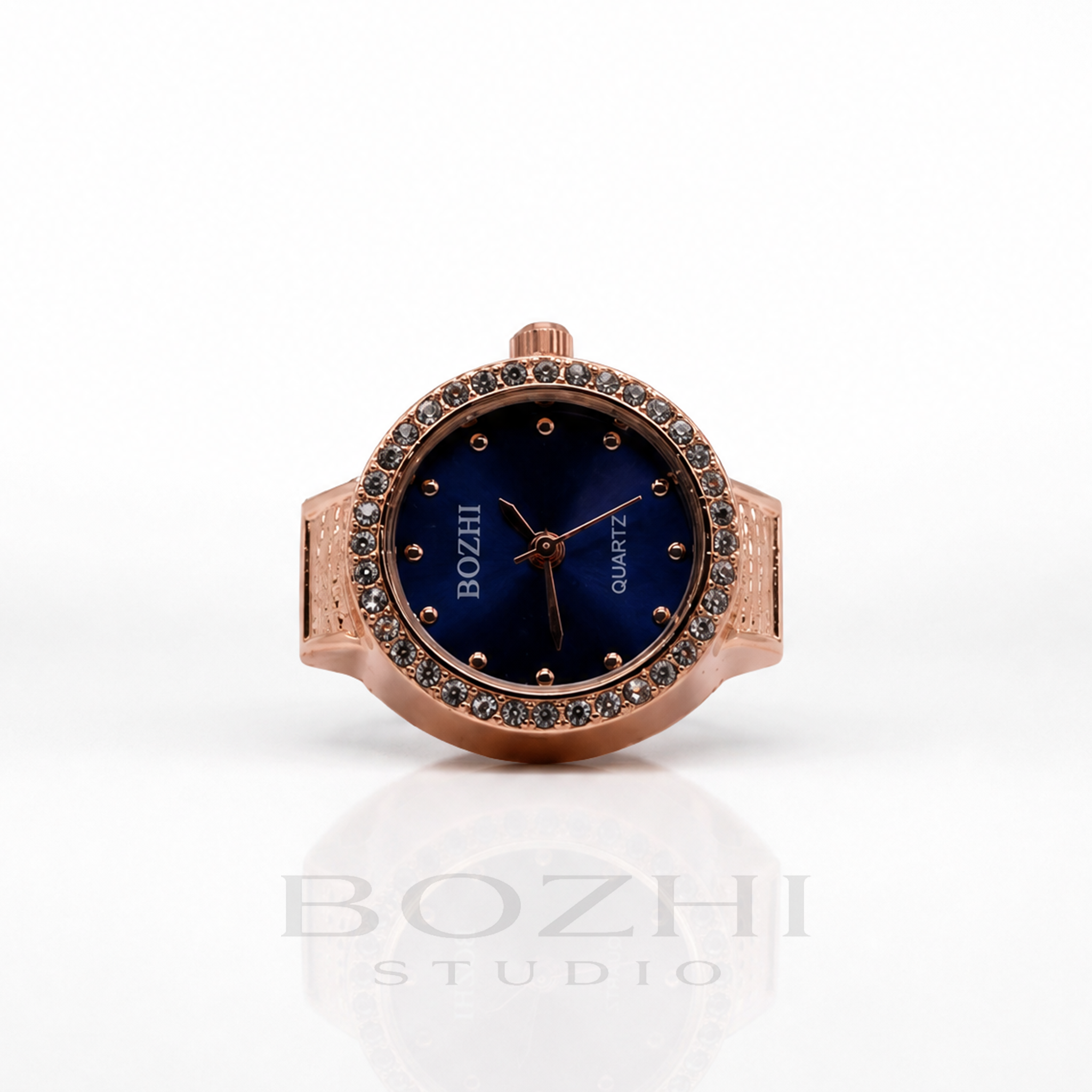 BOZHI Gryning – Minimalistisk Watch Ring i Rostfritt Stål