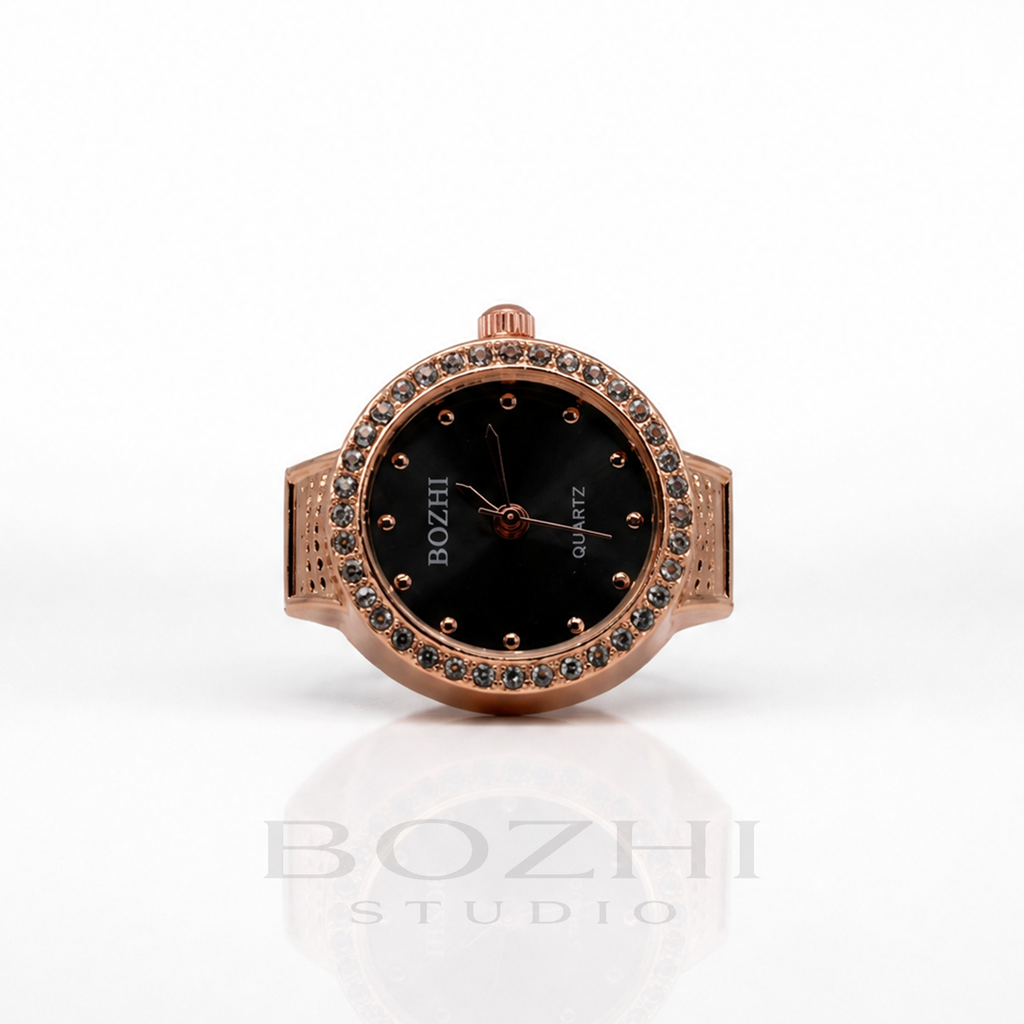 BOZHI Gryning – Minimalistisk Watch Ring i Rostfritt Stål