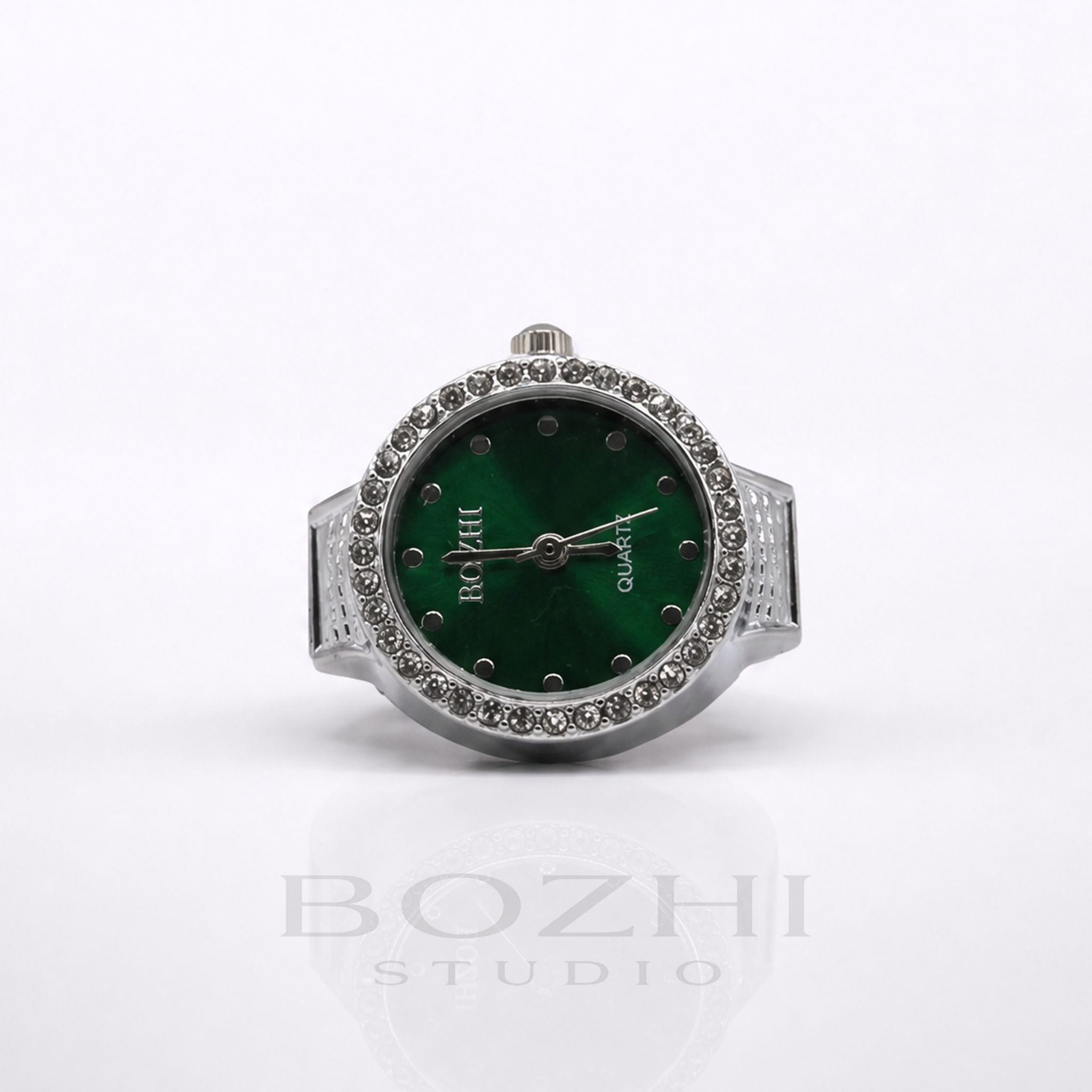 BOZHI Gryning – Minimalistisk Watch Ring i Rostfritt Stål