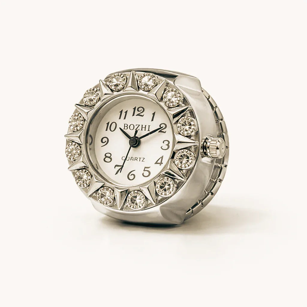 BOZHI watch ring i silver, minimalistisk design