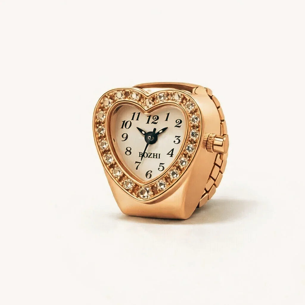 BOZHI watch ring i roséguld, minimalistisk design