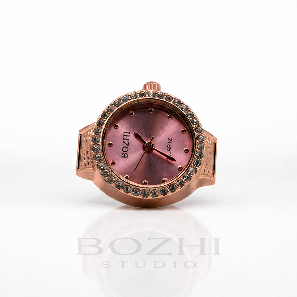 BOZHI Gryning – Minimalistisk Watch Ring i Rostfritt Stål