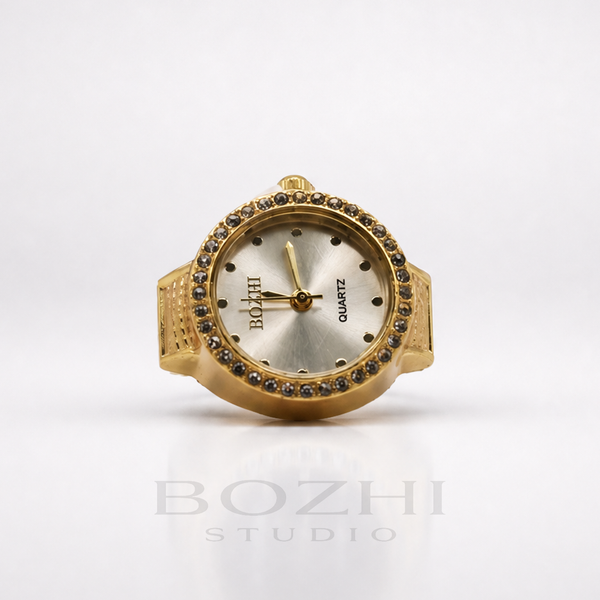 BOZHI Gryning – Minimalistisk Watch Ring i Rostfritt Stål