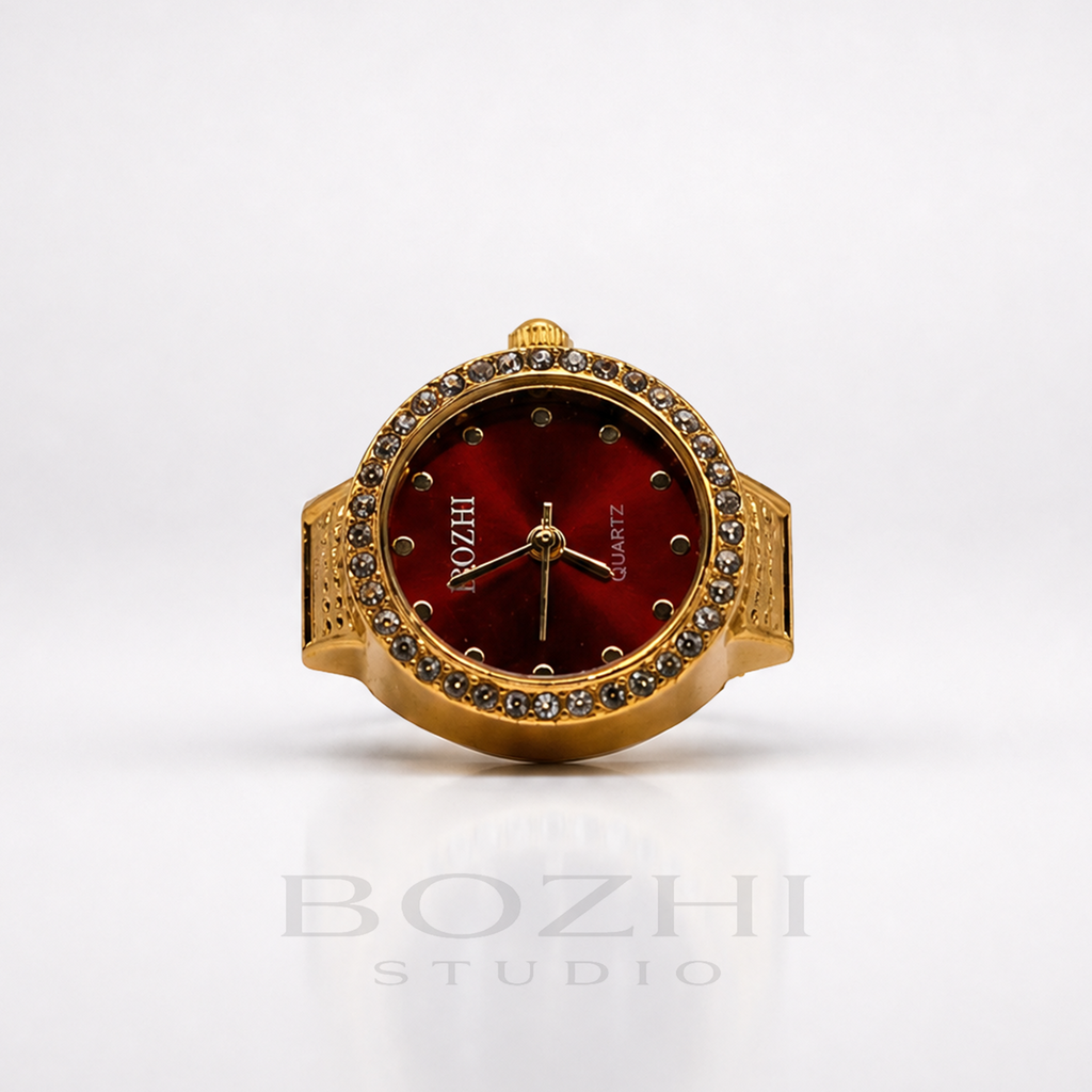 BOZHI Gryning – Minimalistisk Watch Ring i Rostfritt Stål