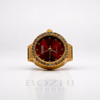 BOZHI Gryning – Minimalistisk Watch Ring i Rostfritt Stål