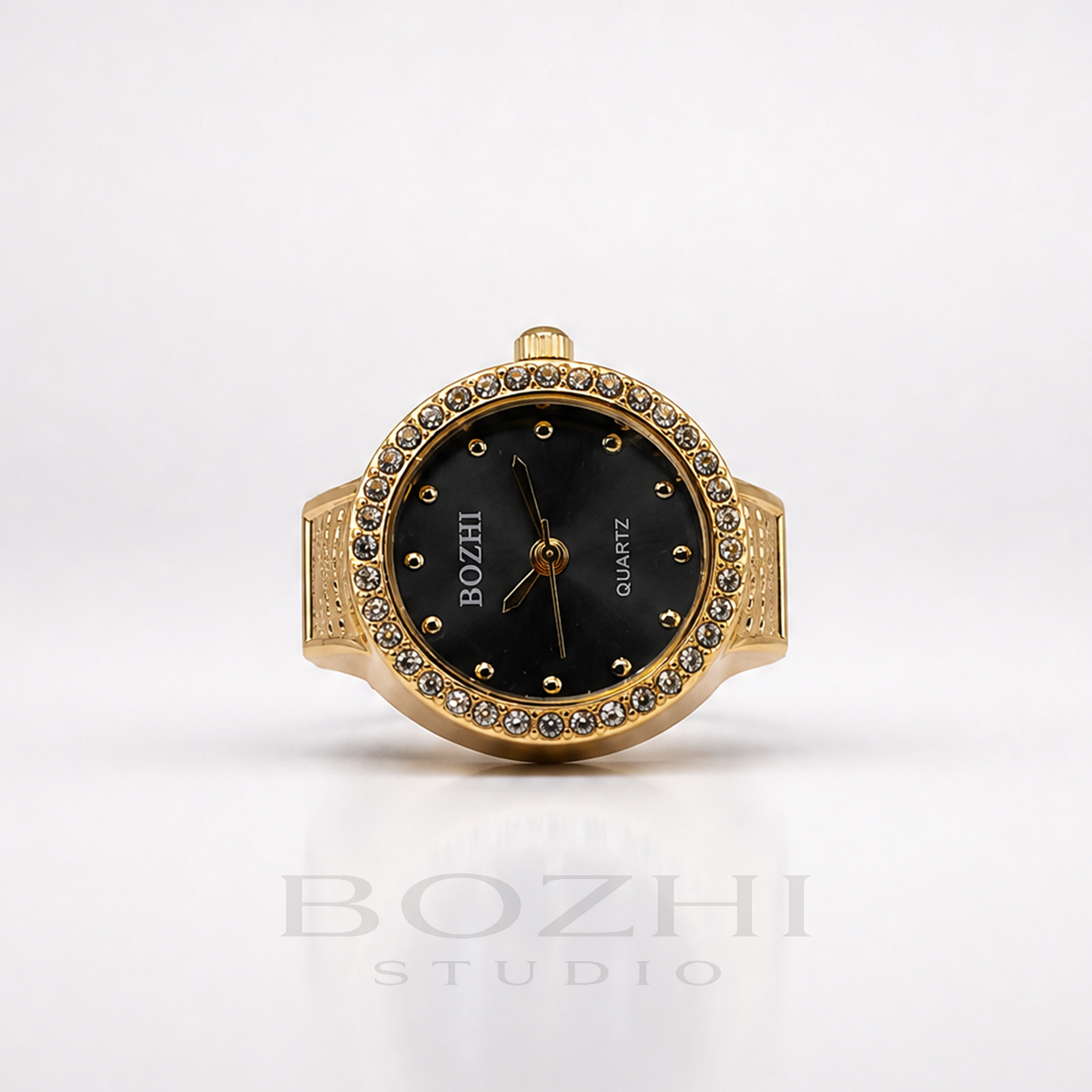 BOZHI Gryning – Minimalistisk Watch Ring i Rostfritt Stål