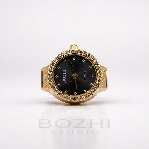 BOZHI Gryning – Minimalistisk Watch Ring i Rostfritt Stål