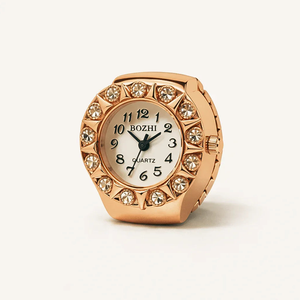 BOZHI watch ring i roséguld, minimalistisk design