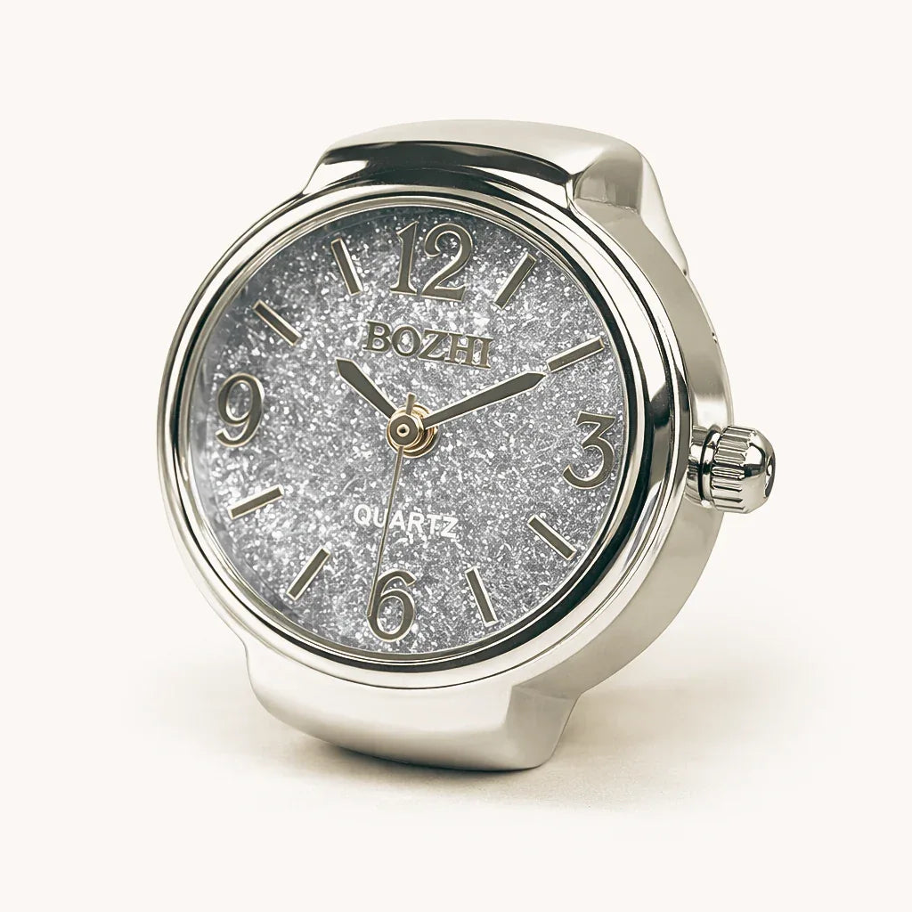 BOZHI watch ring i silver, minimalistisk design