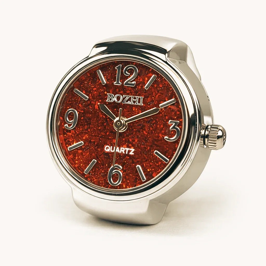 BOZHI watch ring i silver, minimalistisk design