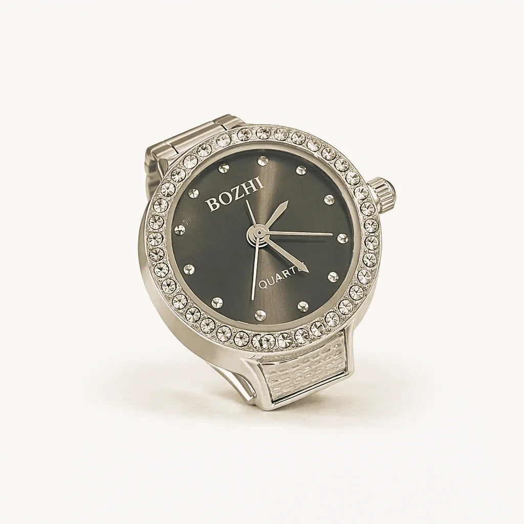 BOZHI watch ring i silver, minimalistisk design