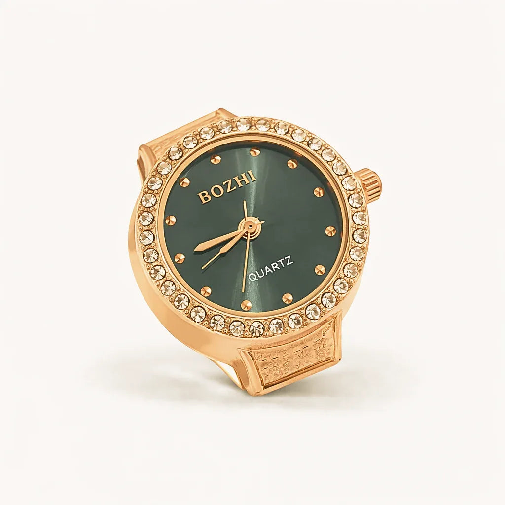 BOZHI watch ring i roséguld, minimalistisk design