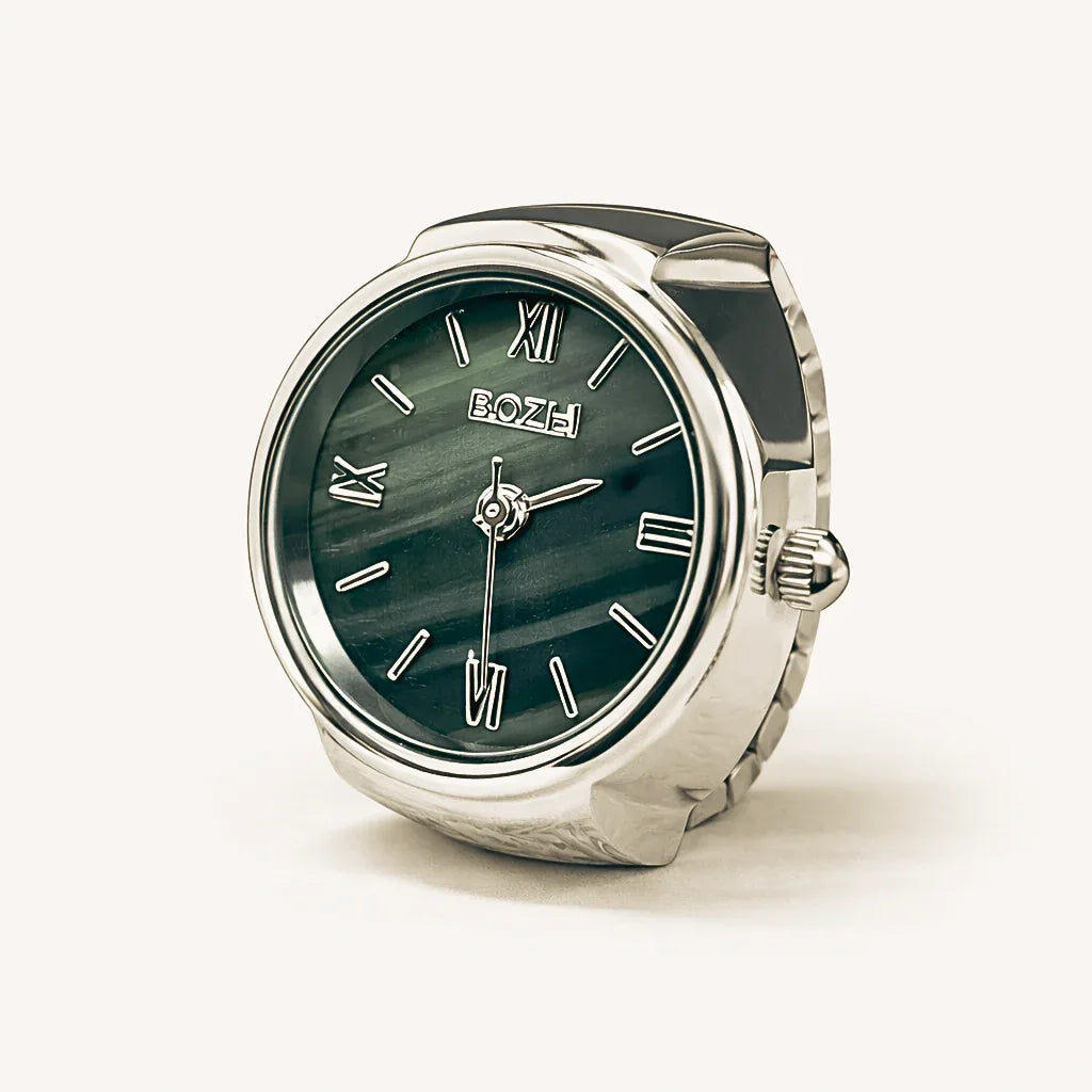 BOZHI watch ring i silver, minimalistisk design