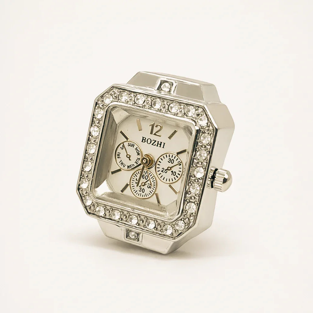 BOZHI watch ring i silver, minimalistisk design