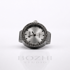 BOZHI Gryning – Minimalistisk Watch Ring i Rostfritt Stål