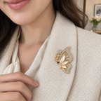 BOZHI Elfenben, färg Vit, brosch på kläder variant:white
