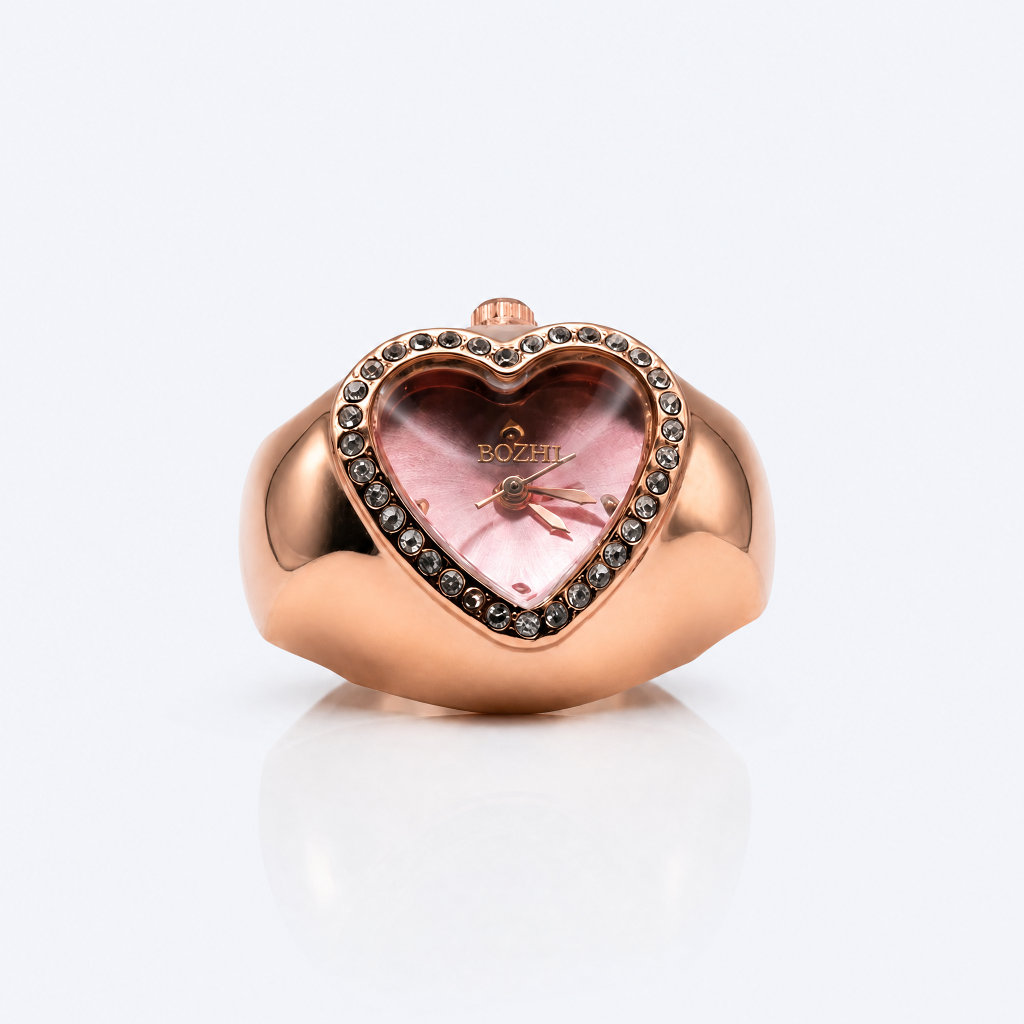 BOZHI Luna – Minimalistisk Watch Ring i Rostfritt Stål