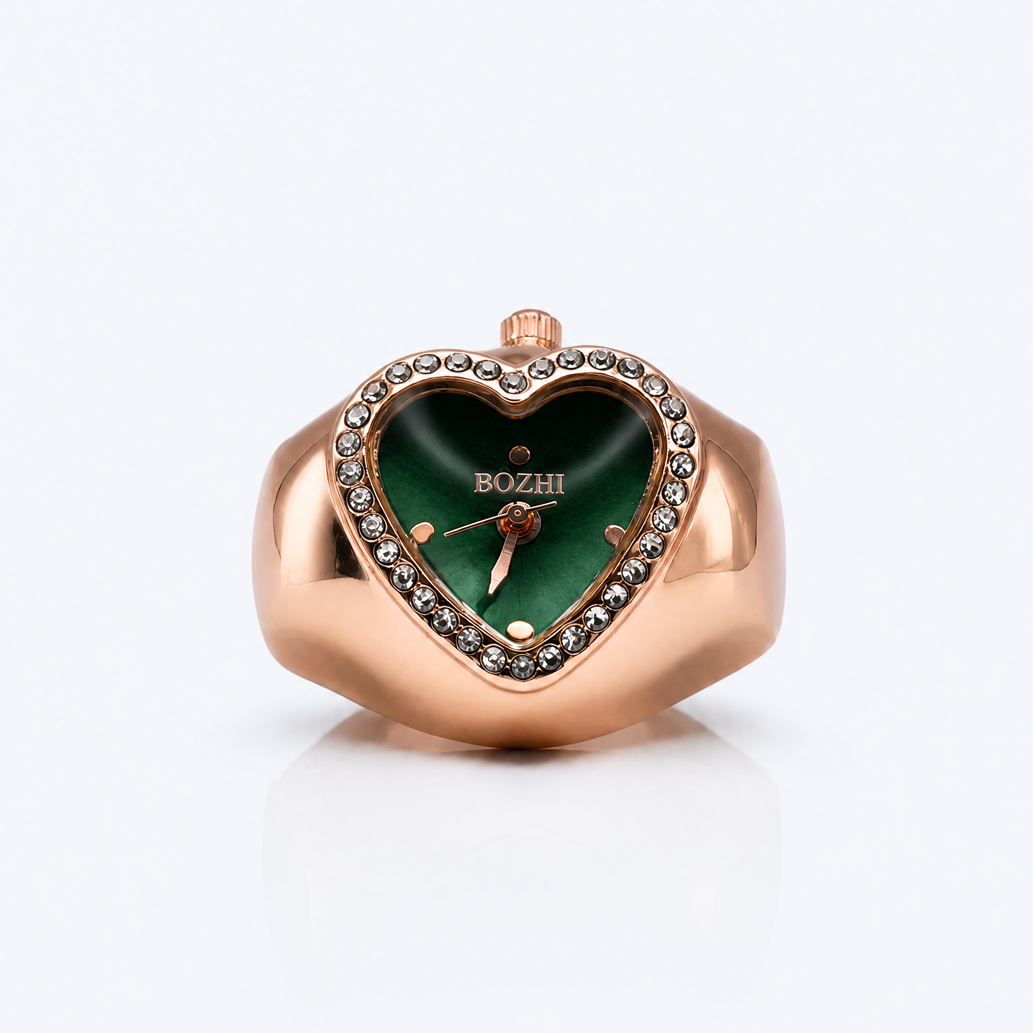 BOZHI Luna – Minimalistisk Watch Ring i Rostfritt Stål