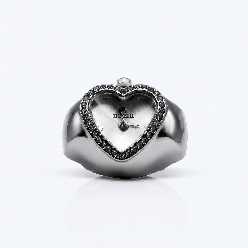 BOZHI Luna – Minimalistisk Watch Ring i Rostfritt Stål