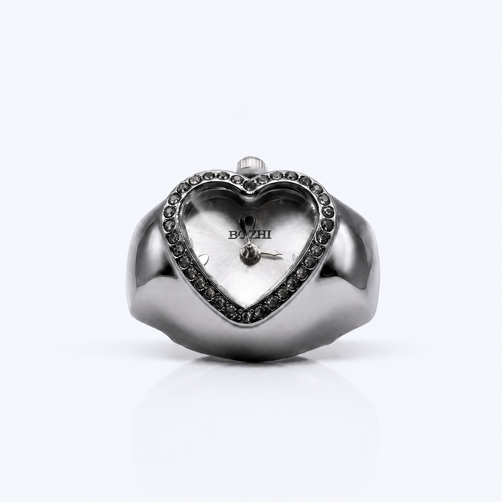 BOZHI Luna – Minimalistisk Watch Ring i Rostfritt Stål