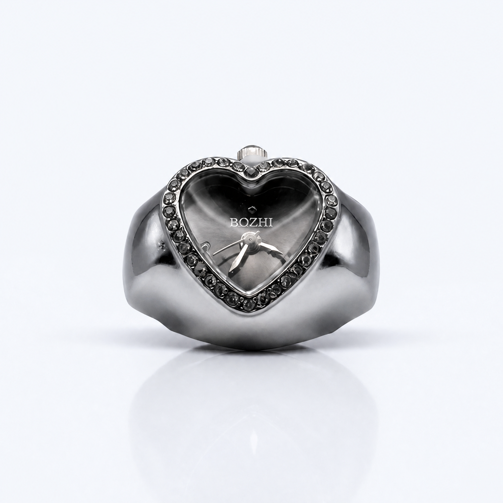 BOZHI Luna – Minimalistisk Watch Ring i Rostfritt Stål