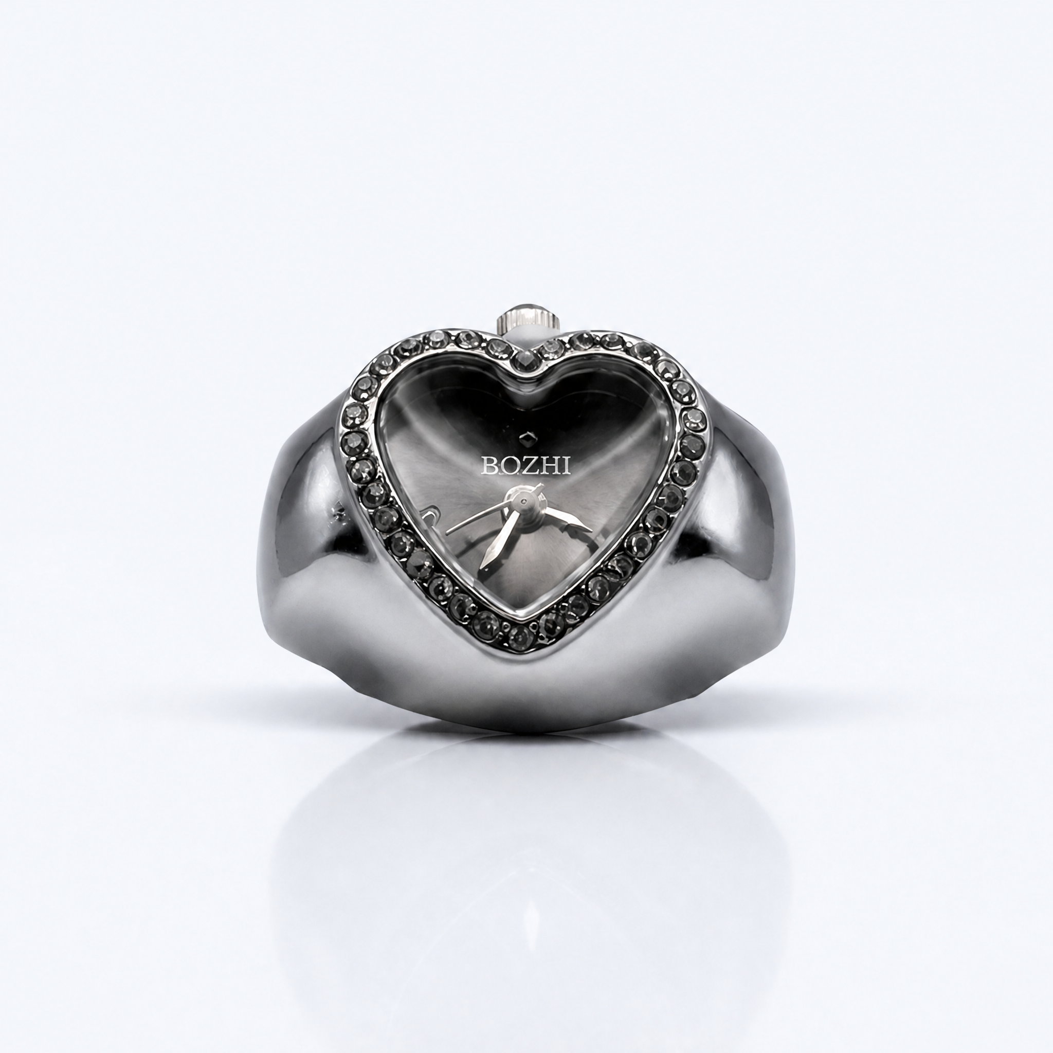 BOZHI Luna – Minimalistisk Watch Ring i Rostfritt Stål