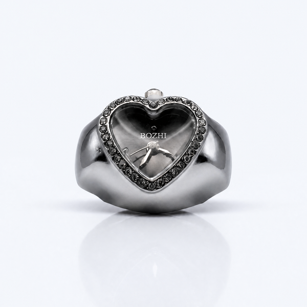 BOZHI Luna – Minimalistisk Watch Ring i Rostfritt Stål