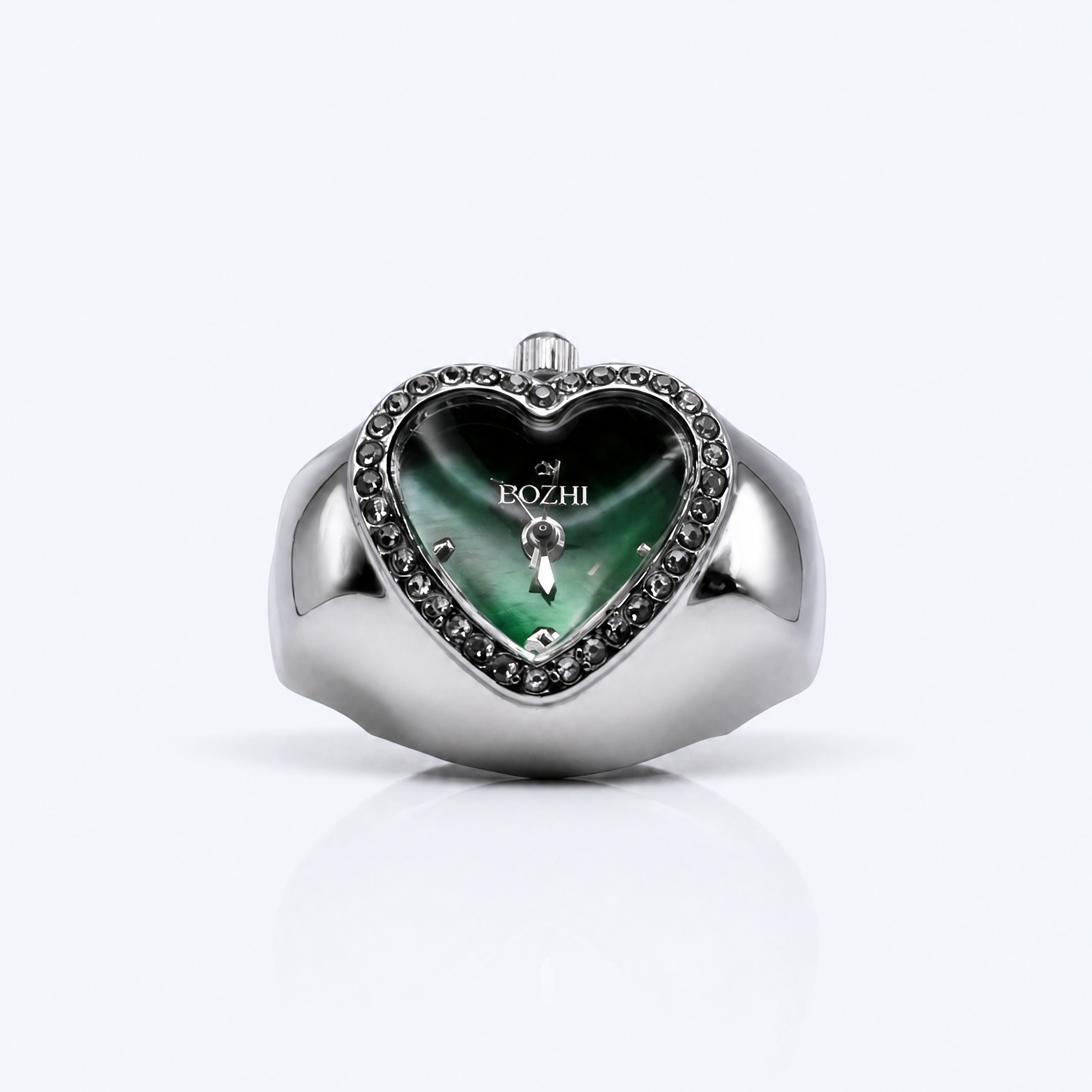 BOZHI Luna – Minimalistisk Watch Ring i Rostfritt Stål