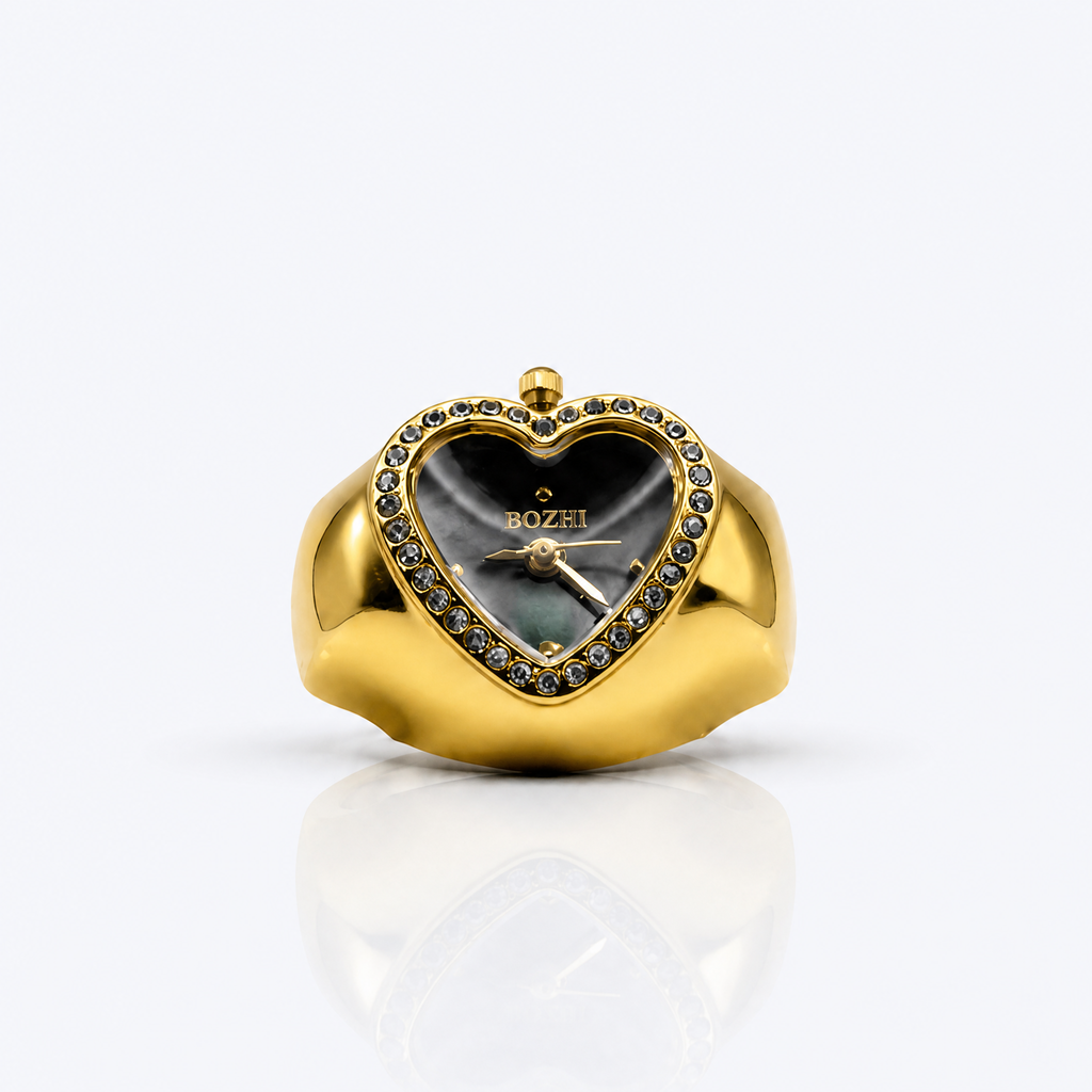 BOZHI Luna – Minimalistisk Watch Ring i Rostfritt Stål