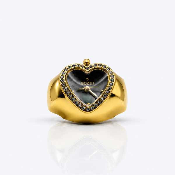 BOZHI Luna – Minimalistisk Watch Ring i Rostfritt Stål