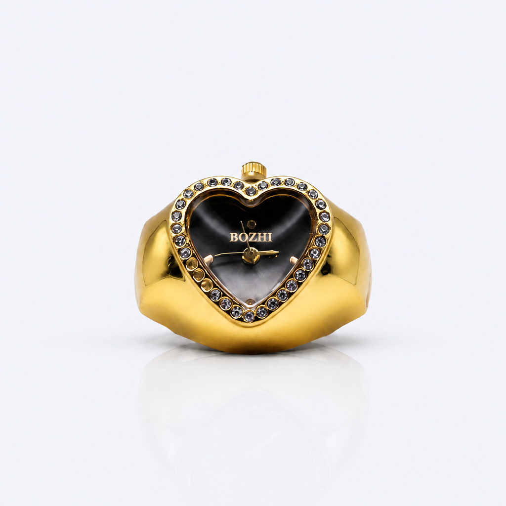 BOZHI Luna – Minimalistisk Watch Ring i Rostfritt Stål