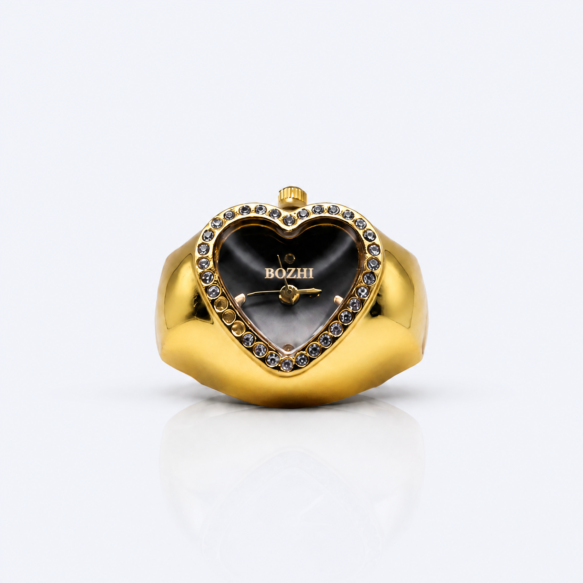 BOZHI Luna – Minimalistisk Watch Ring i Rostfritt Stål
