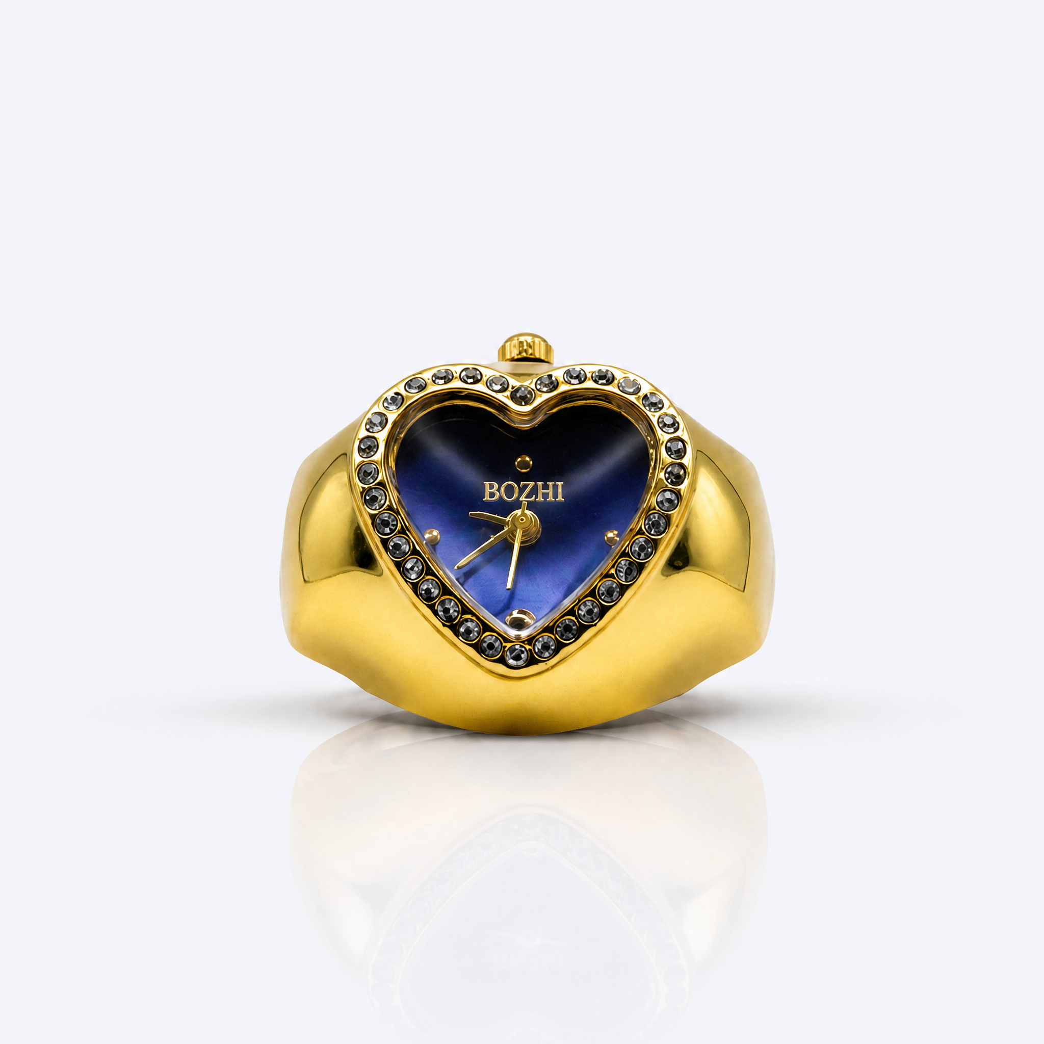 BOZHI Luna – Minimalistisk Watch Ring i Rostfritt Stål