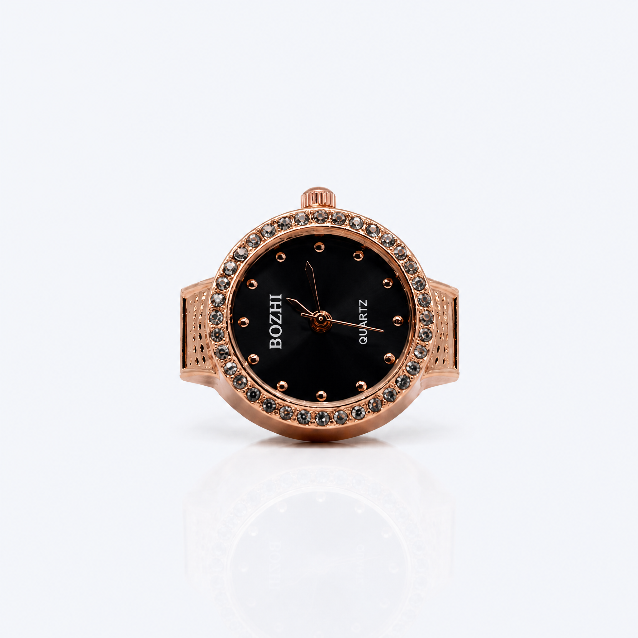 BOZHI Gryning – Minimalistisk Watch Ring i Rostfritt Stål