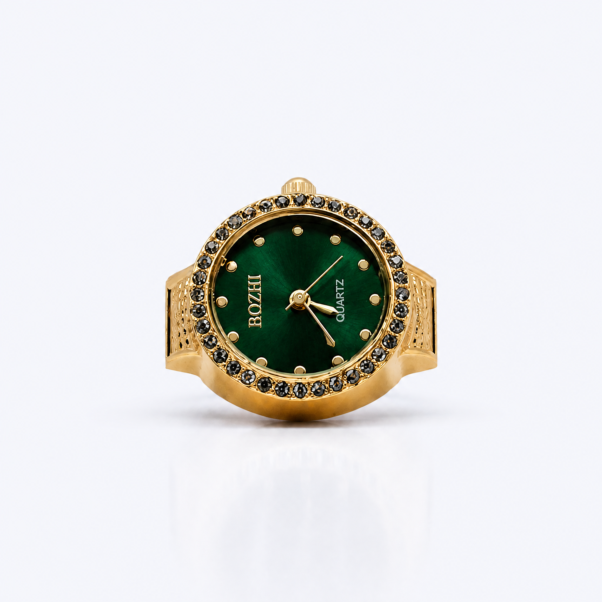 BOZHI Gryning – Minimalistisk Watch Ring i Rostfritt Stål