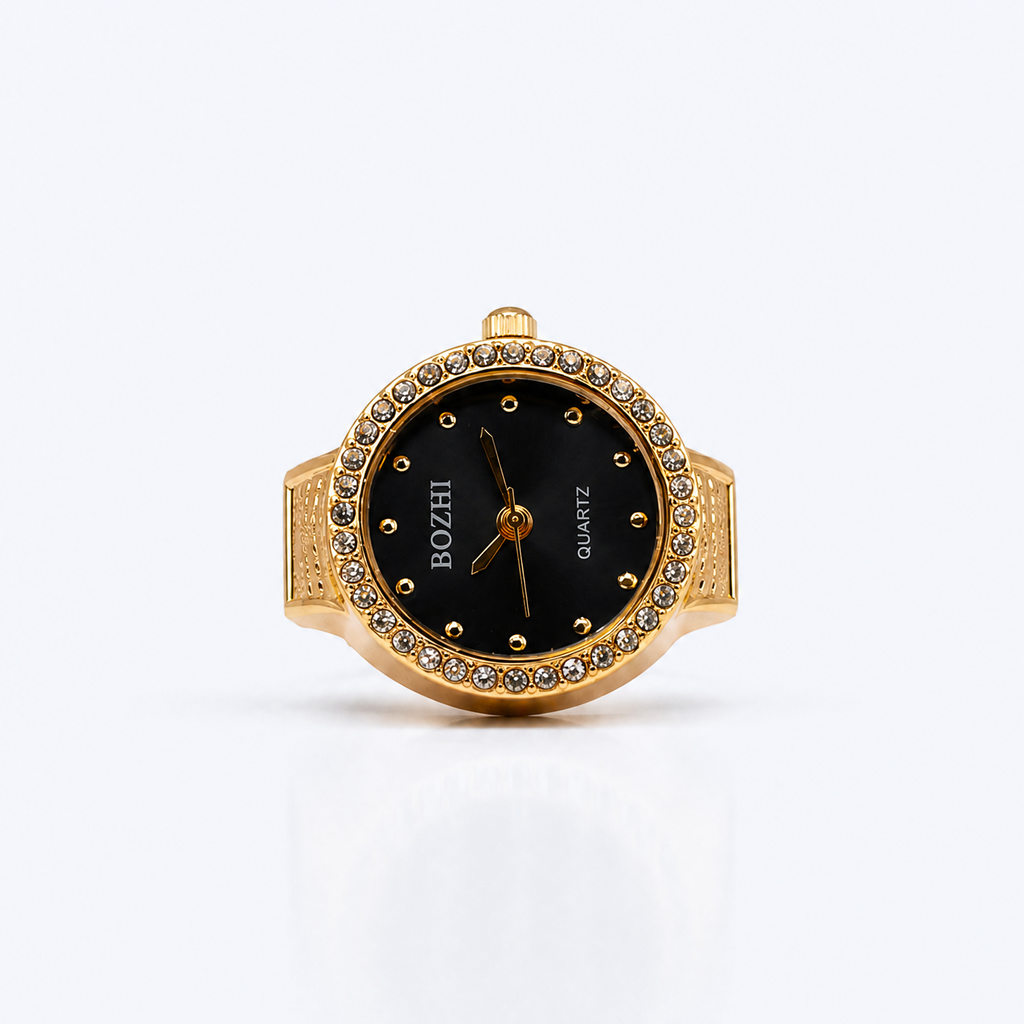 BOZHI Gryning – Minimalistisk Watch Ring i Rostfritt Stål