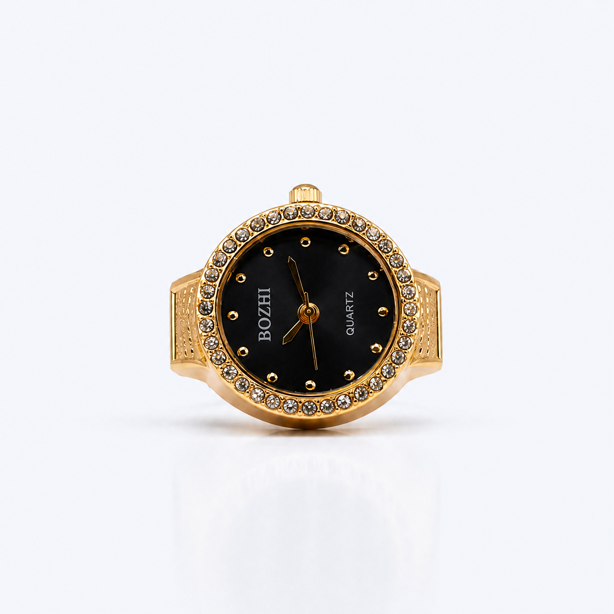 BOZHI Gryning – Minimalistisk Watch Ring i Rostfritt Stål