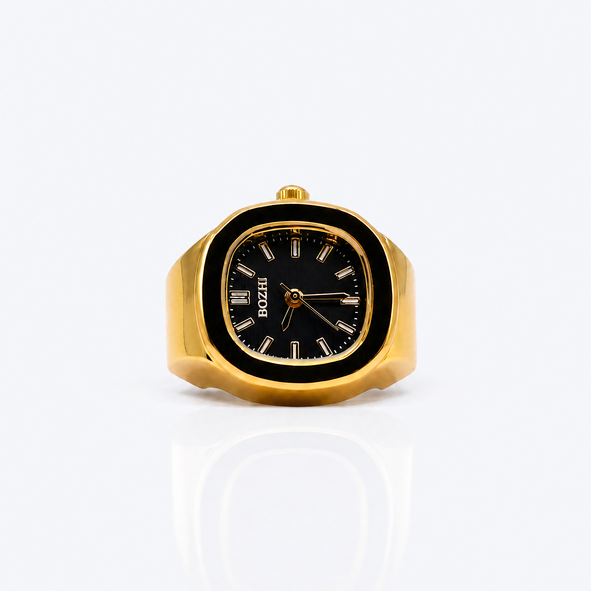 BOZHI Fjord – Minimalistisk Watch Ring i Rostfritt Stål