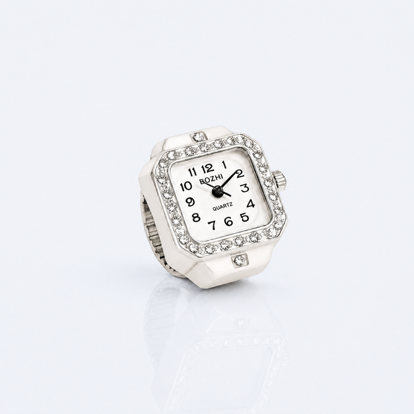 BOZHI Vinter – Minimalistisk Watch Ring i Rostfritt Stål