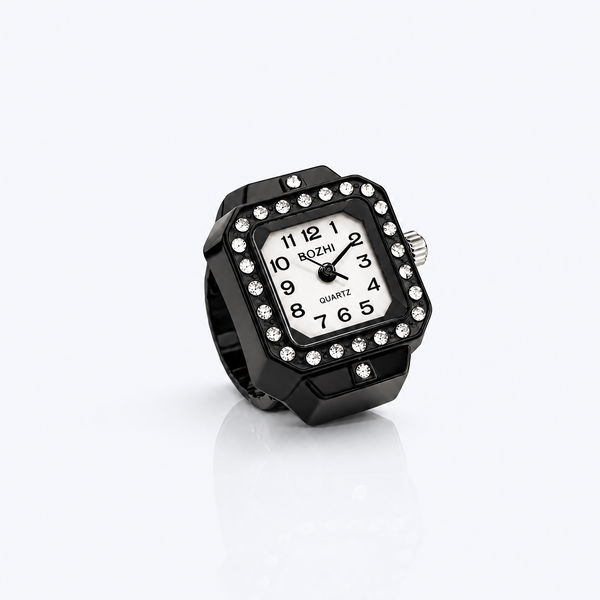 BOZHI Vinter – Minimalistisk Watch Ring i Rostfritt Stål