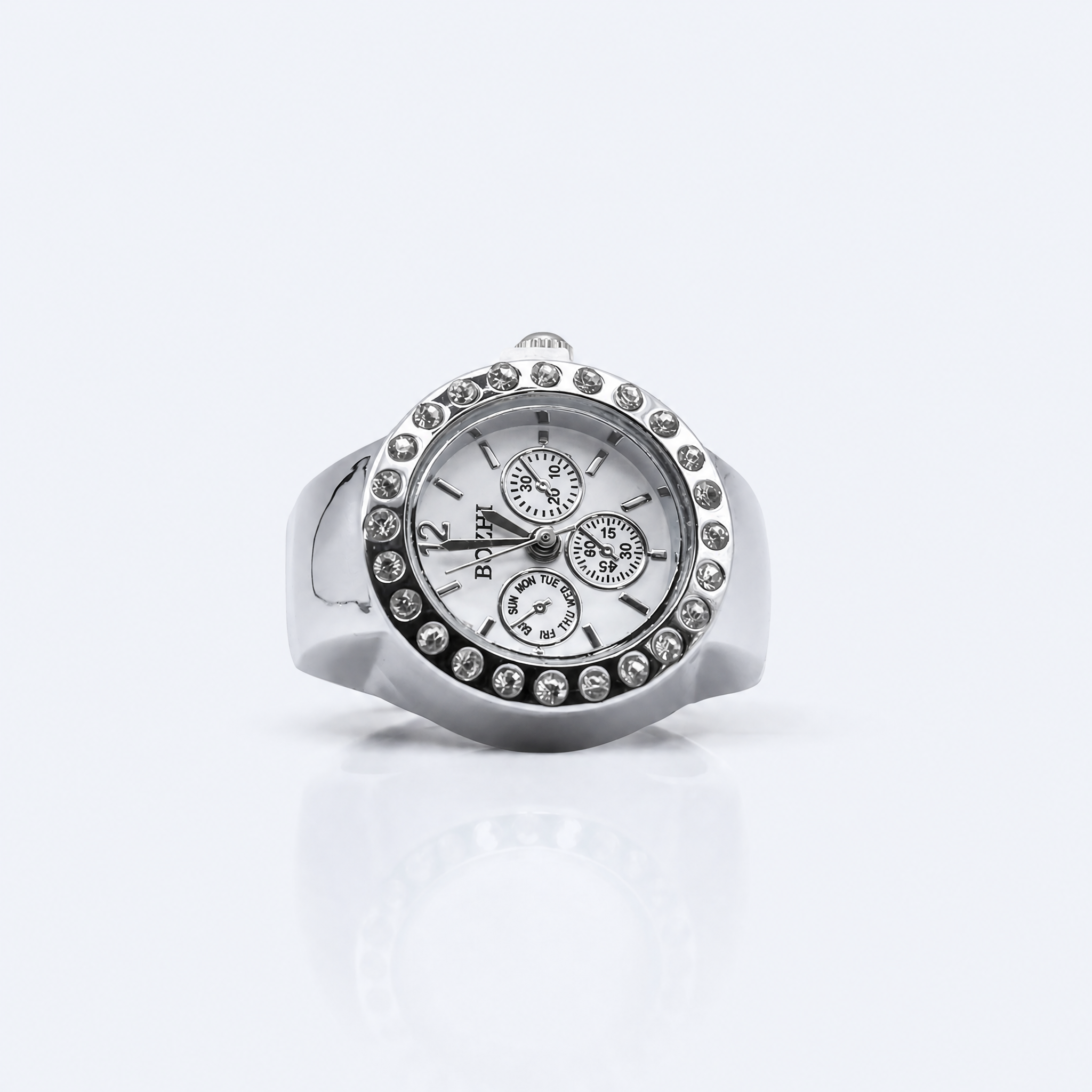 BOZHI Nord – Minimalistisk Watch Ring i Rostfritt Stål