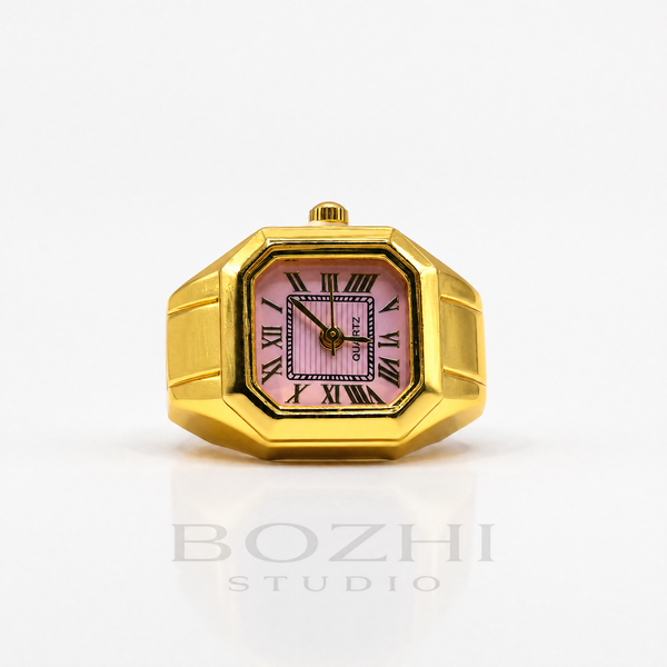 BOZHI Atlas – Minimalistisk Watch Ring i Rostfritt Stål