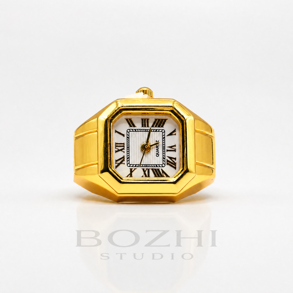 BOZHI Atlas – Minimalistisk Watch Ring i Rostfritt Stål
