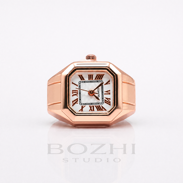 BOZHI Atlas – Minimalistisk Watch Ring i Rostfritt Stål