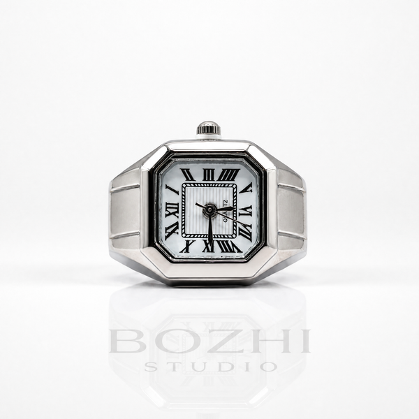 BOZHI Atlas – Minimalistisk Watch Ring i Rostfritt Stål