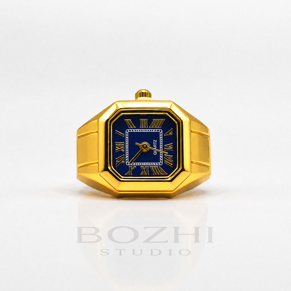 BOZHI Atlas – Minimalistisk Watch Ring i Rostfritt Stål
